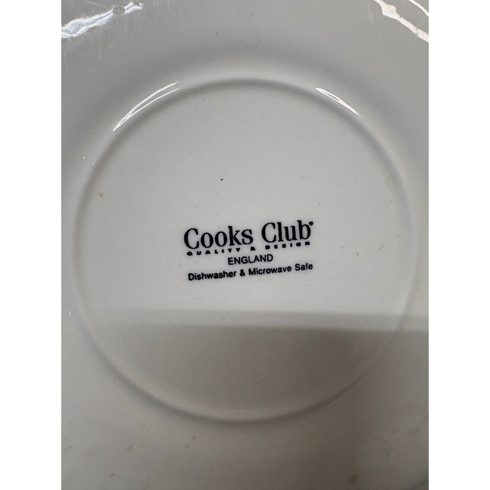 Cooks Club England Green Ivy Luncheon Plates Set of 4 Scalloped Edge 10 Inch - Picture 6 of 7